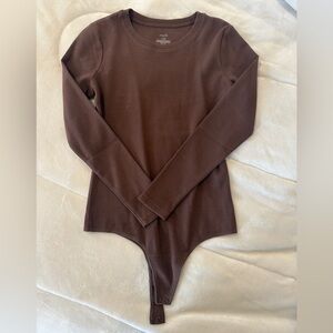 nuuds Chocolate Long Sleeve Bodysuit